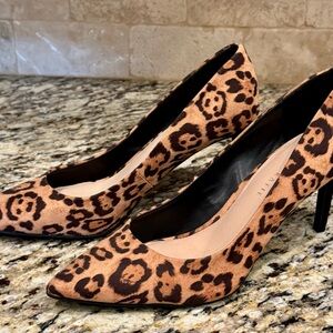 Kelly & Katie Leopard Pointed Toe Heels | Size 8.5M